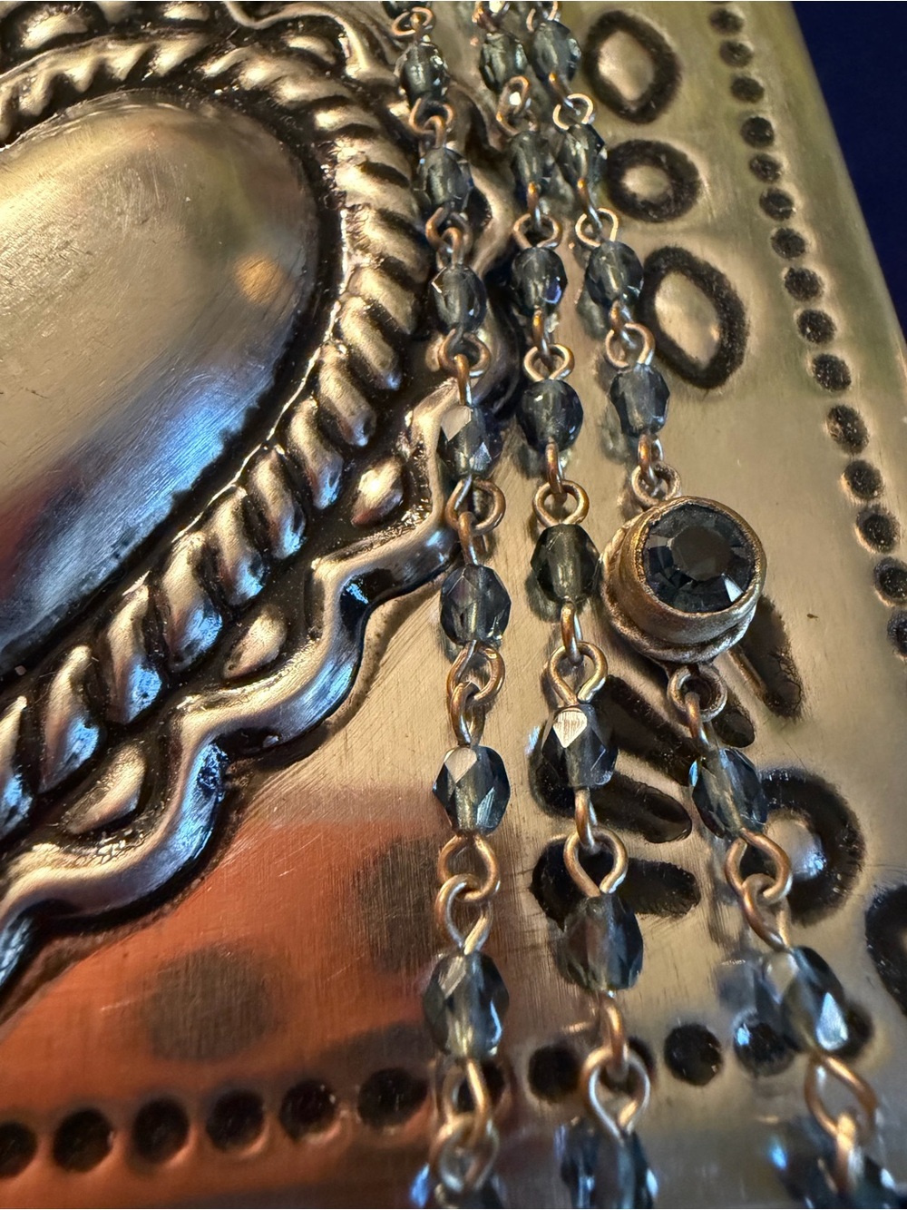 VSA Virgins Saints & Angels San Benito Necklace + Mexican Sacred Heart Tin Box - Picture 8 of 12
